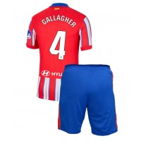 Atletico Madrid Conor Gallagher #4 Heimtrikotsatz Kinder 2024-25 Kurzarm (+ Kurze Hosen)